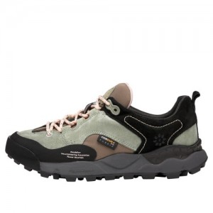 Black / Green Flower Mountain BACK COUNTRY Men's Sneakers | SAVBUAMQN