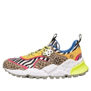 Multicolor Flower Mountain KOTETSU Women's Sneakers | SAEWULSHM