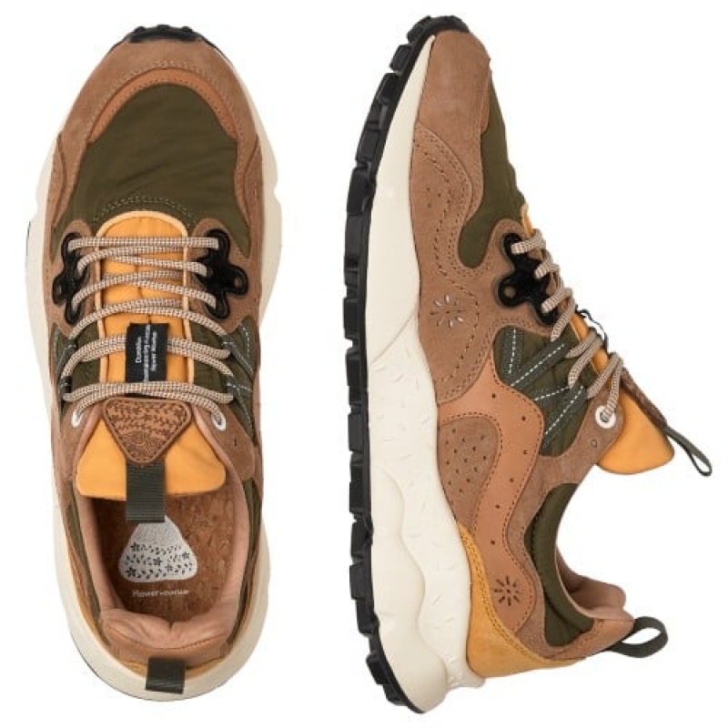 Brown Flower Mountain YAMANO 3 Men's Sneakers | SAYVINWXT