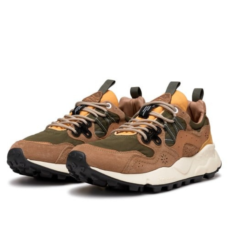 Brown Flower Mountain YAMANO 3 Men's Sneakers | SAYVINWXT