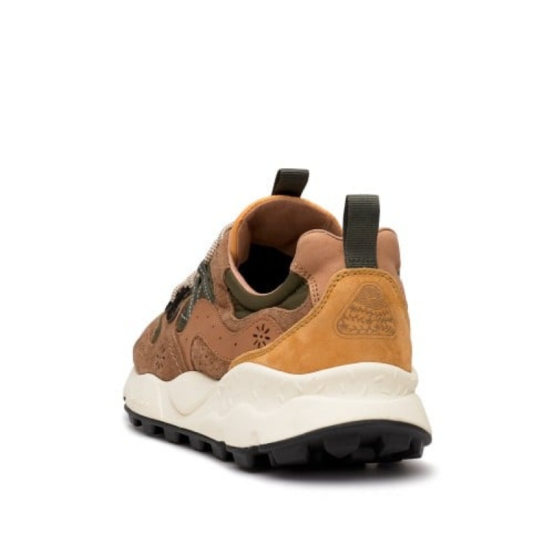 Brown Flower Mountain YAMANO 3 Men's Sneakers | SAYVINWXT