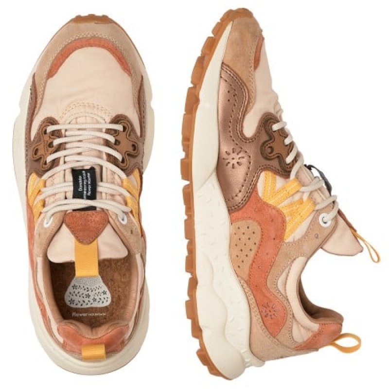 Brown Flower Mountain YAMANO 3 Women's Sneakers | SAJBHTOMZ