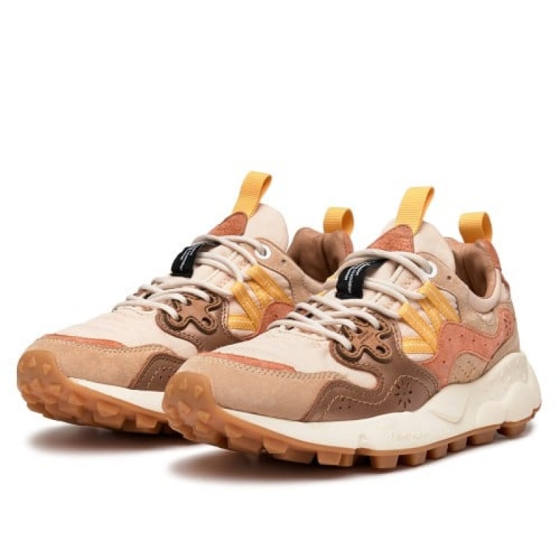 Brown Flower Mountain YAMANO 3 Women's Sneakers | SAJBHTOMZ