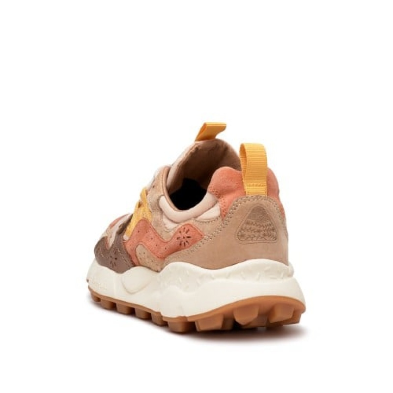 Brown Flower Mountain YAMANO 3 Women's Sneakers | SAJBHTOMZ