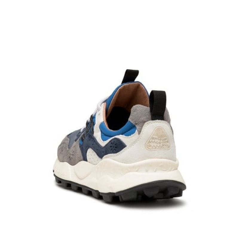 Grey / Blue Flower Mountain YAMANO 3 Men's Sneakers | SAJLEQWXK