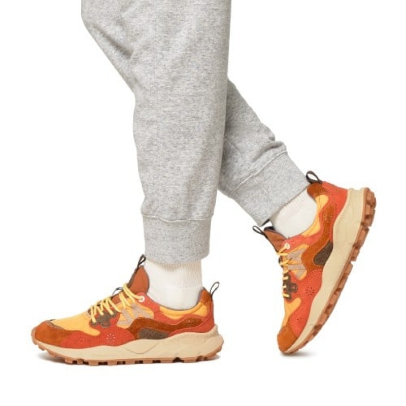 Orange Flower Mountain YAMANO 3 Men's Sneakers | SALXUYWAS