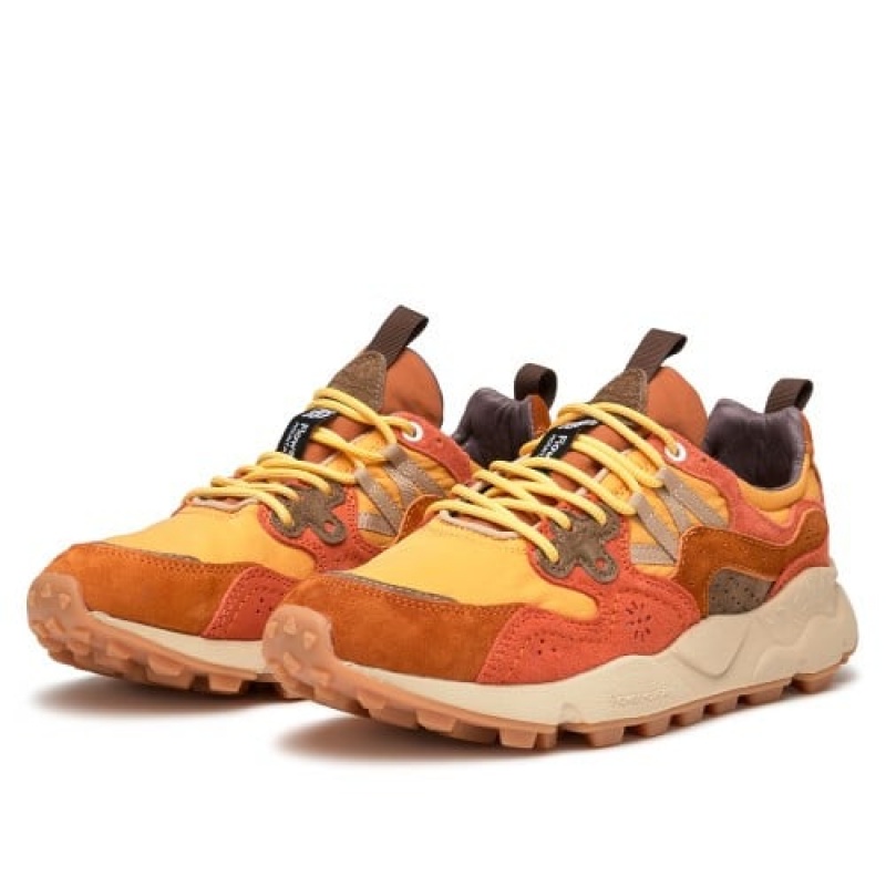 Orange Flower Mountain YAMANO 3 Men's Sneakers | SALXUYWAS