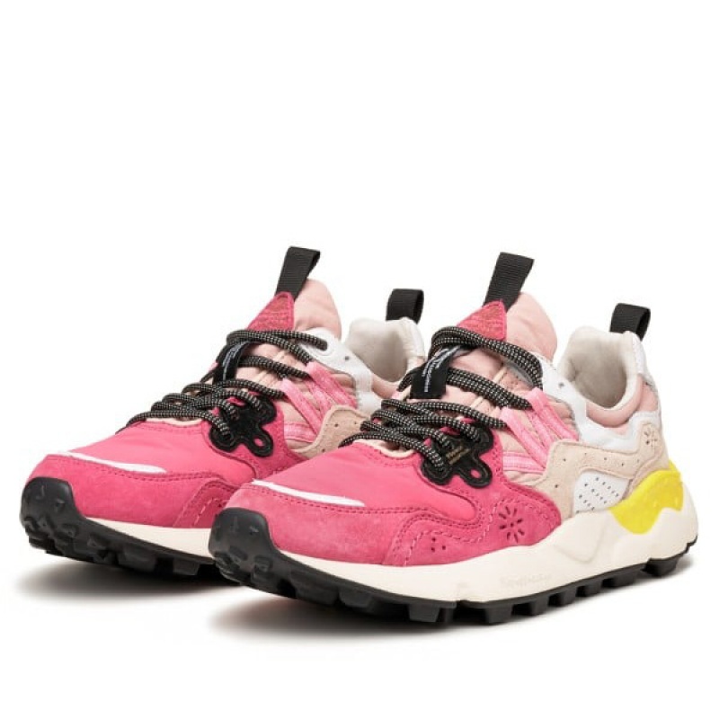 Pink Flower Mountain YAMANO 3 Women's Sneakers | SAVRTUQJD