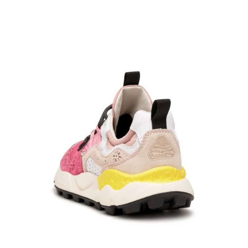 Pink Flower Mountain YAMANO 3 Women's Sneakers | SAVRTUQJD